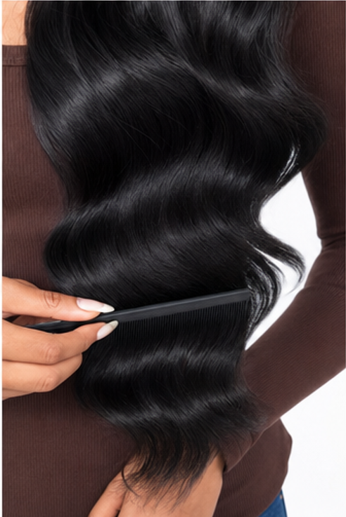 Body Wave Lace Front Wig – 100% Human Hair | 1B Natural Black